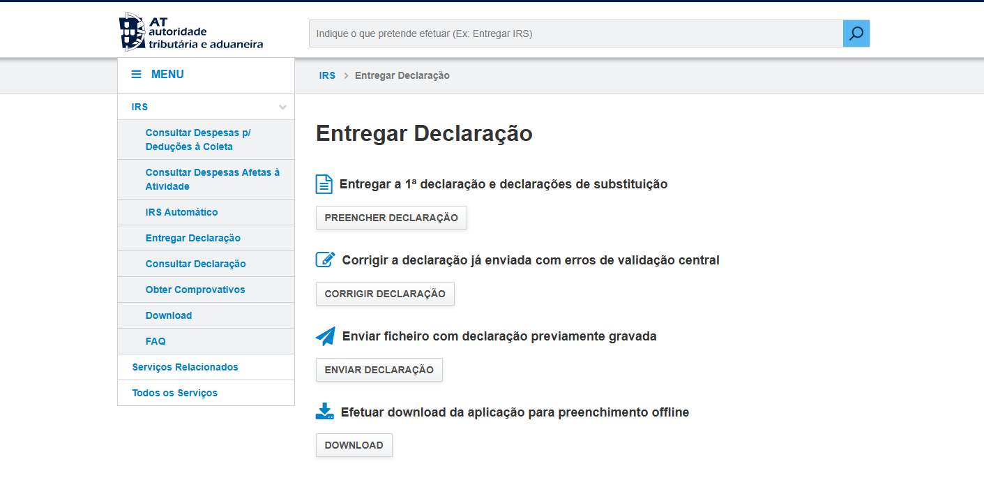 entregar irs Descomplicar o Preenchimento do IRS